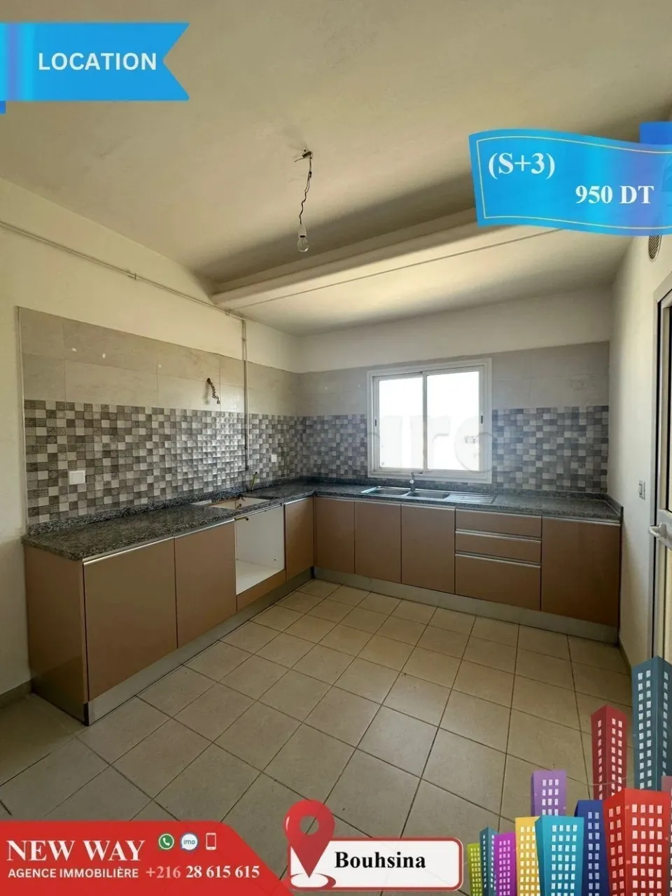 (S+3) à Bouhsina, avec Place de Parking