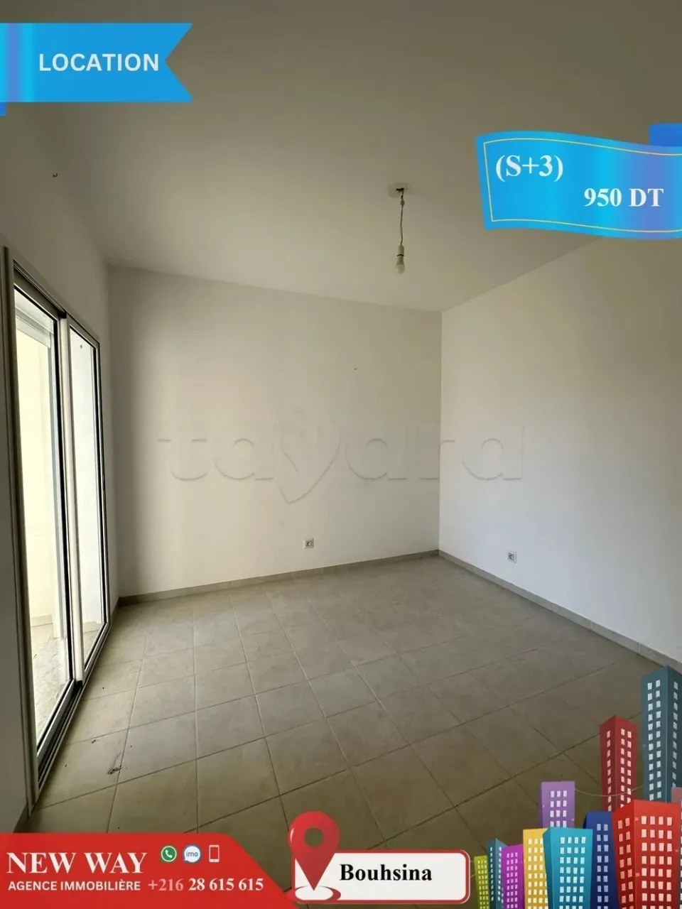 (S+3) à Bouhsina, avec Place de Parking