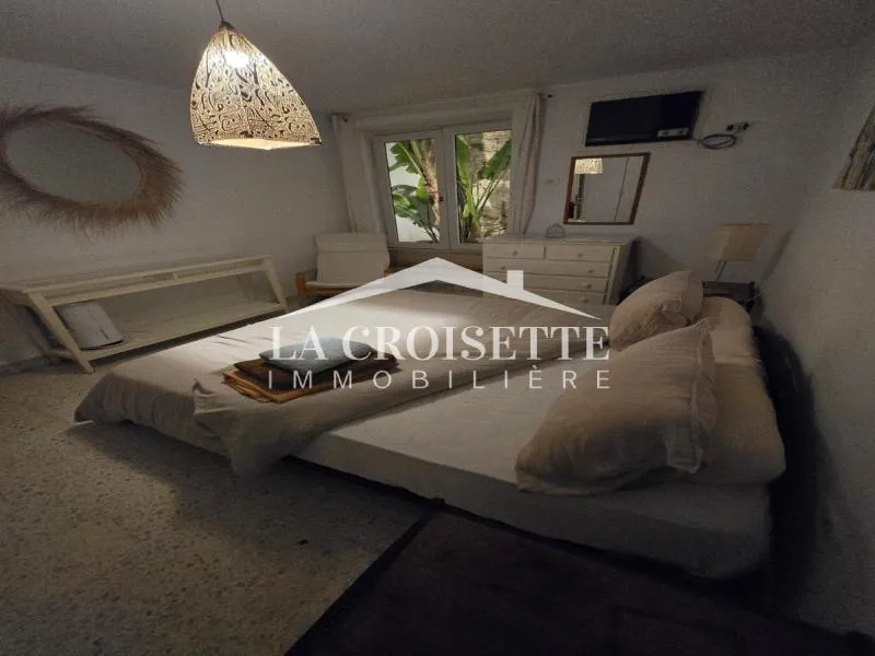 Rez-de-chaussée de villa meublé s2 à La Marsa MAL0211