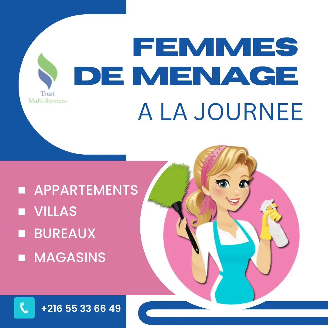 FEMME DE MENAGE PAR JOUR A EL MOUROUJ 6