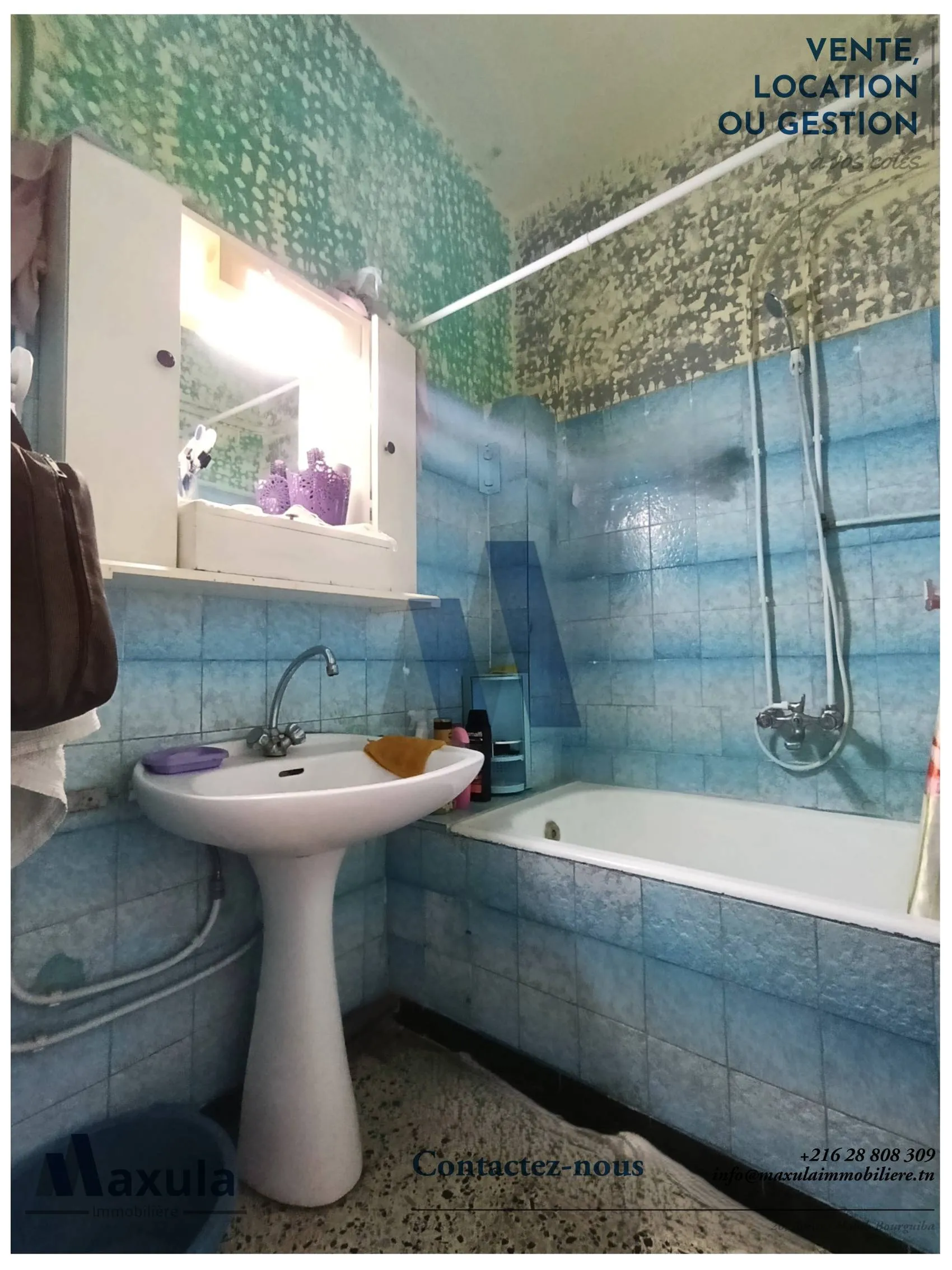 À VENDRE APPARTEMENT S+2 AU 1ER ÉTAGE À RADES SNIT