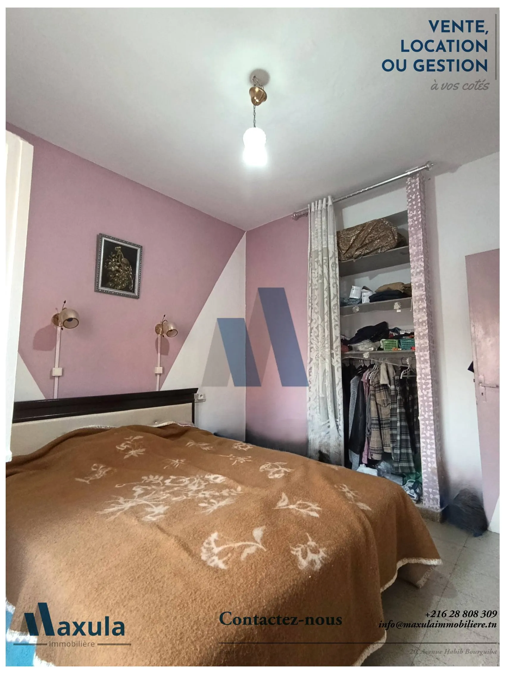 À VENDRE APPARTEMENT S+2 AU 1ER ÉTAGE À RADES SNIT