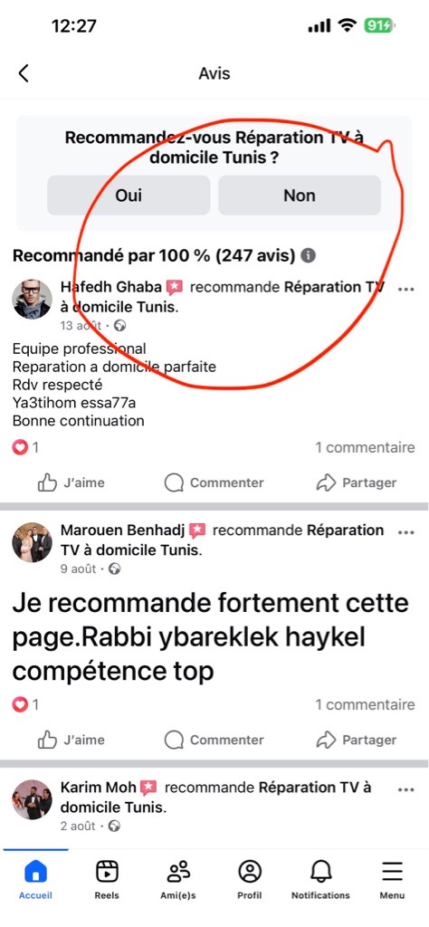 Réparation TV à domicile Tunisie 