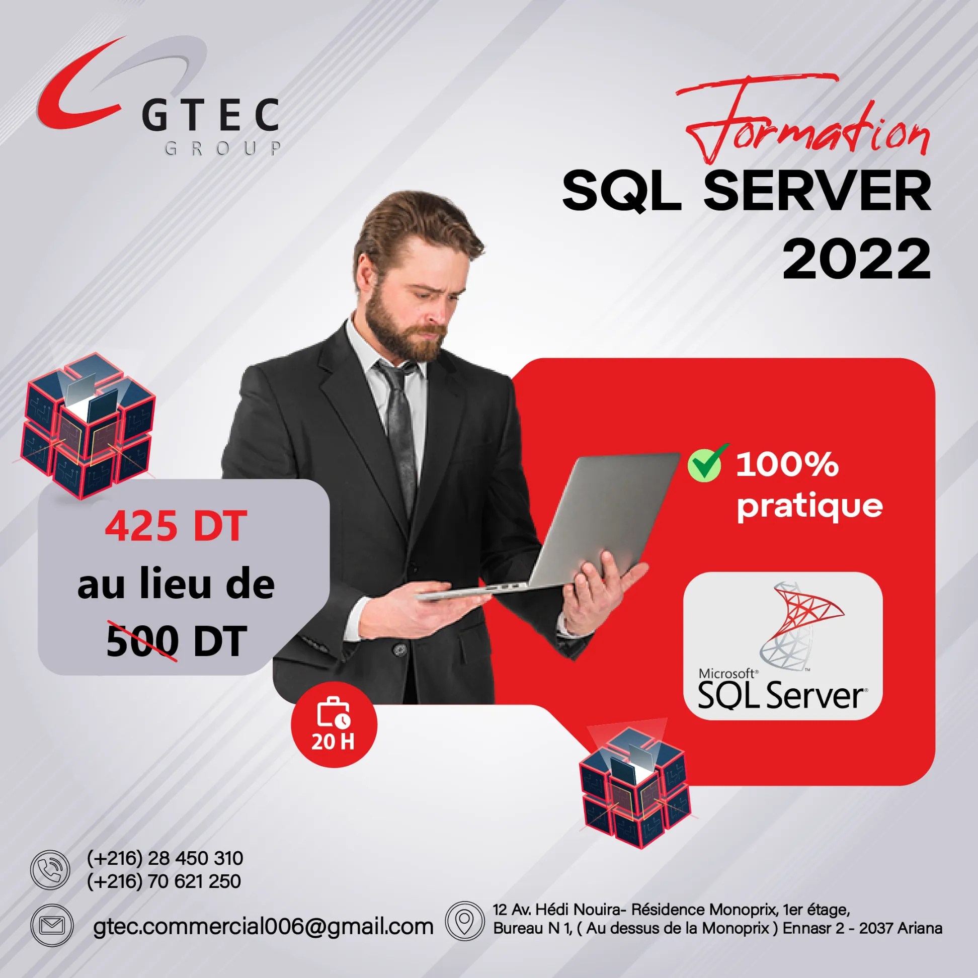 Base de données : SQL Sevrer 2022