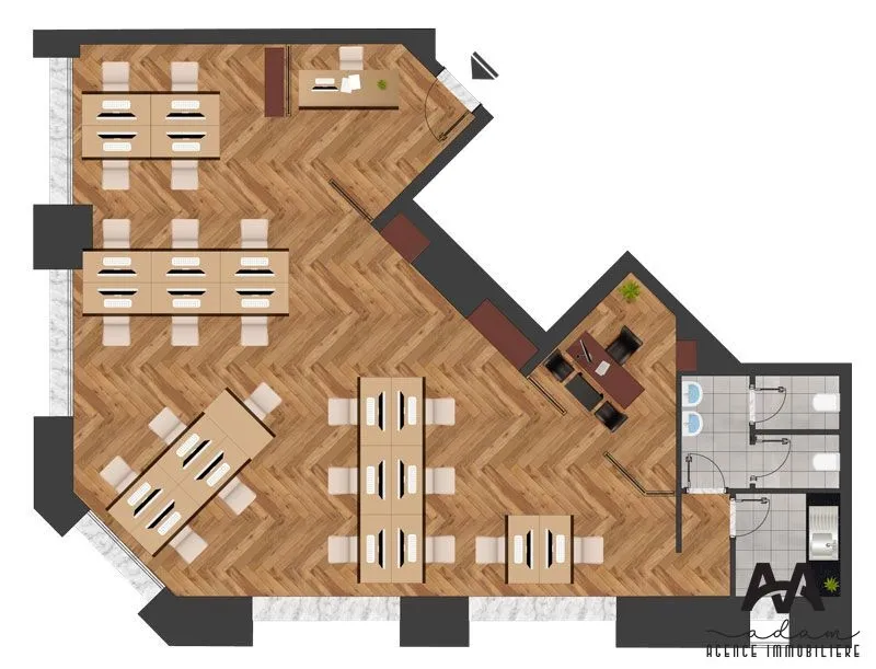 Open Space – 193 m² – Centre-Ville de Tunis