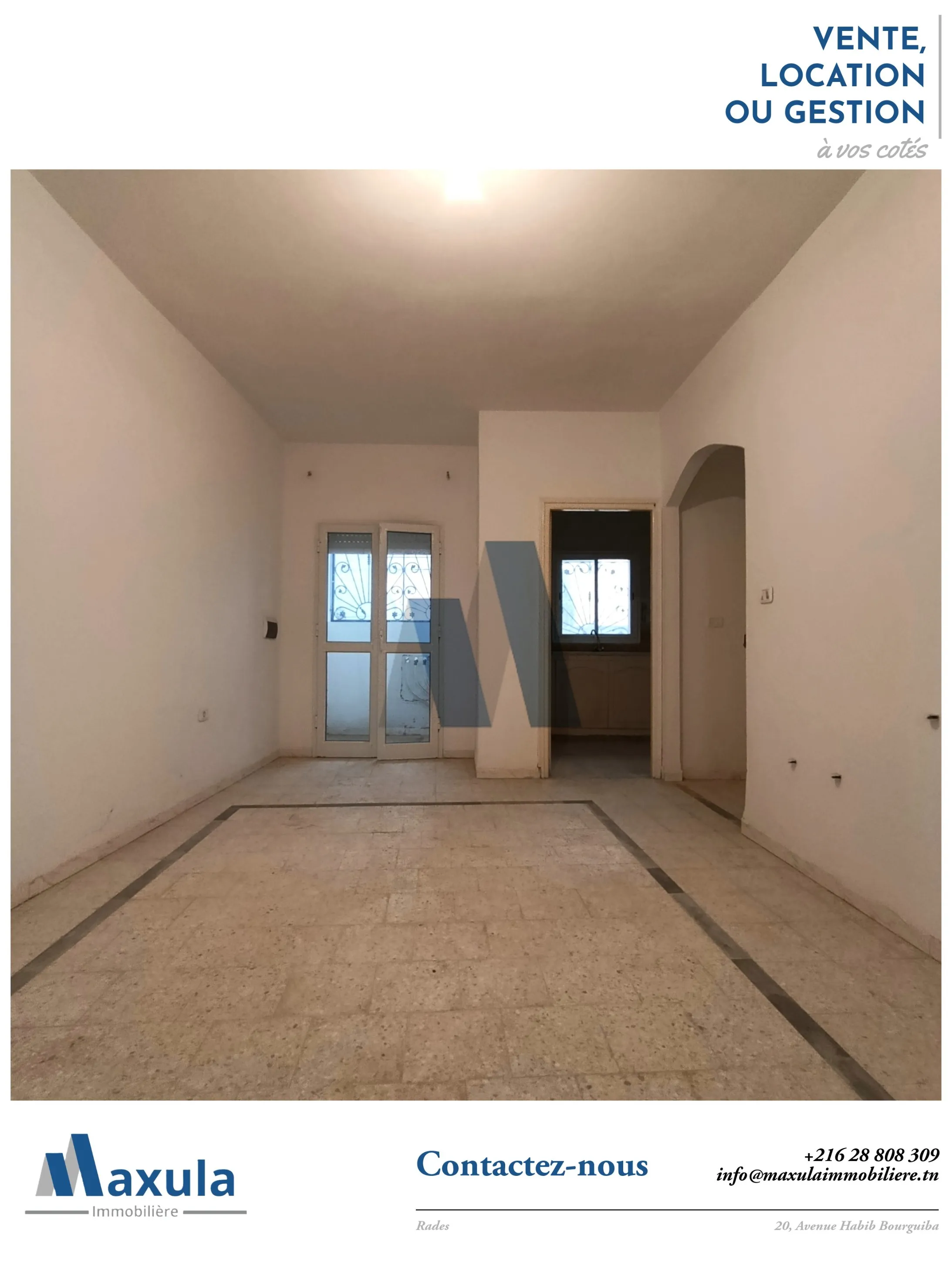 À VENDRE IMMEUBLE DE RAPPORT R+2 À RADES PLAGE