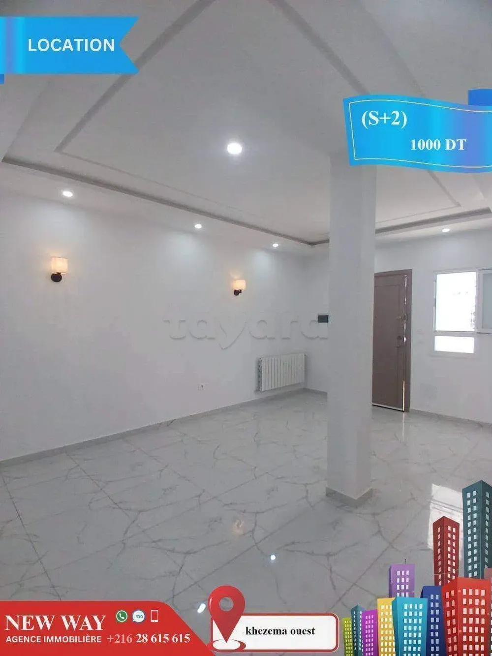 Appartement (S+2) à khezema ouest