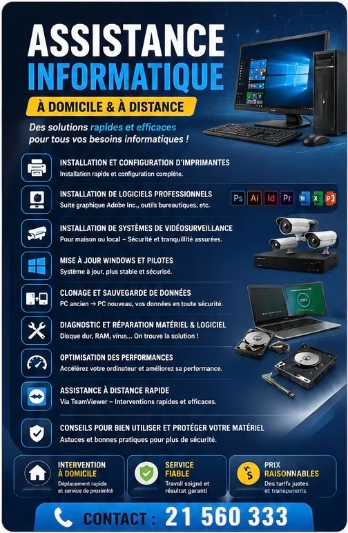 đ§ **Services Informatiques Rapides & Professionnels Ă Domicile** đ»đ