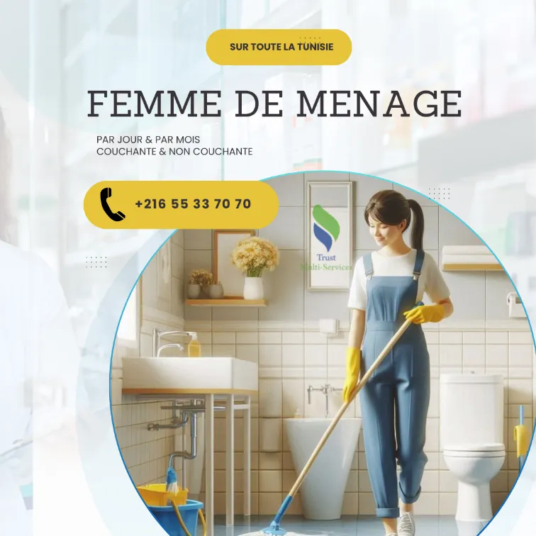 Femme de Ménage Par Jour à El ouardia
