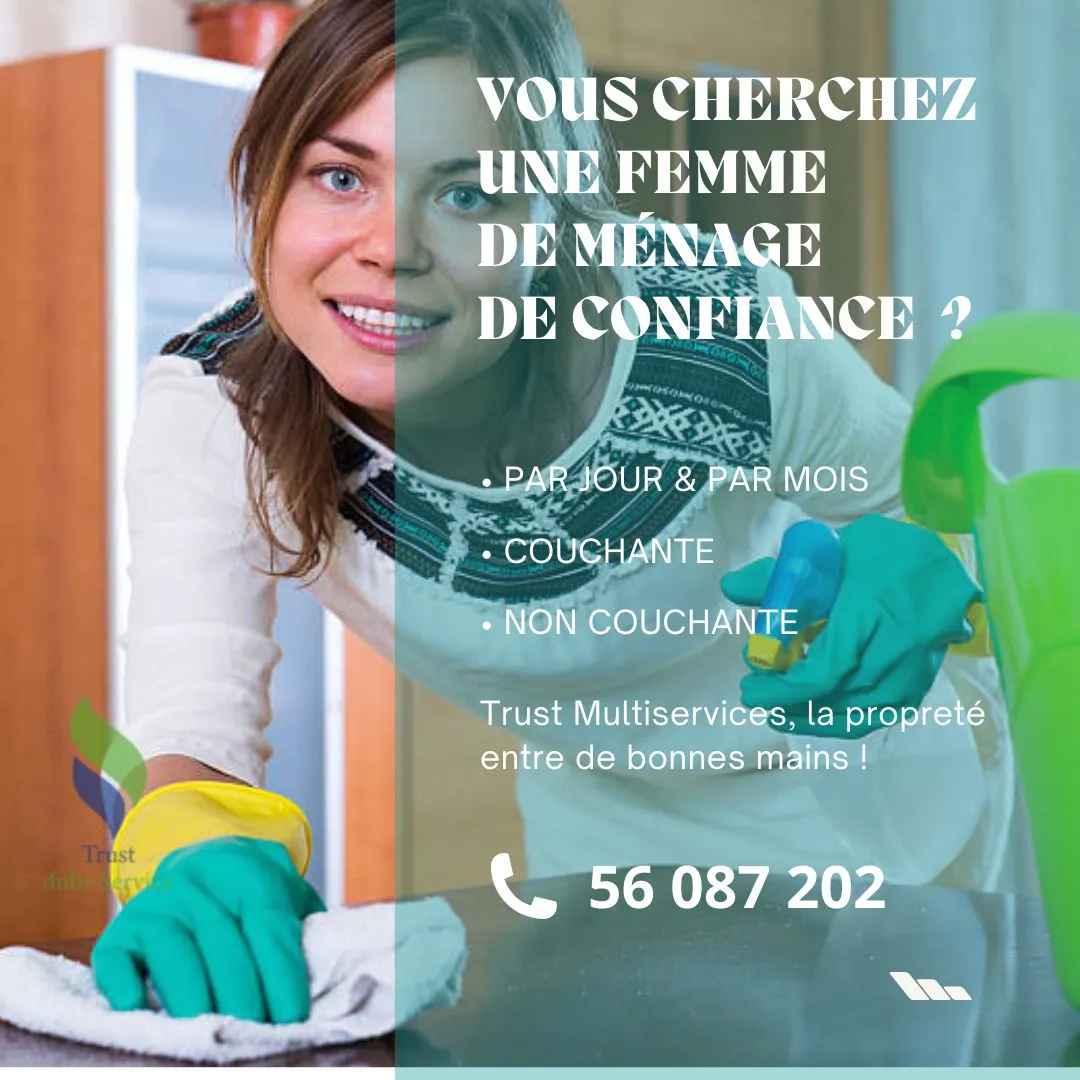 femme de ménage par mois