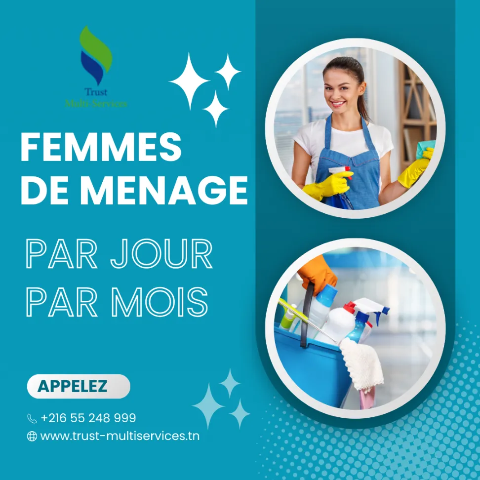 FEMME DE MENAGE PAR JOUR A DJEBEL JLOUD