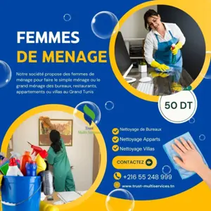 femme de ménage par jour en tunis