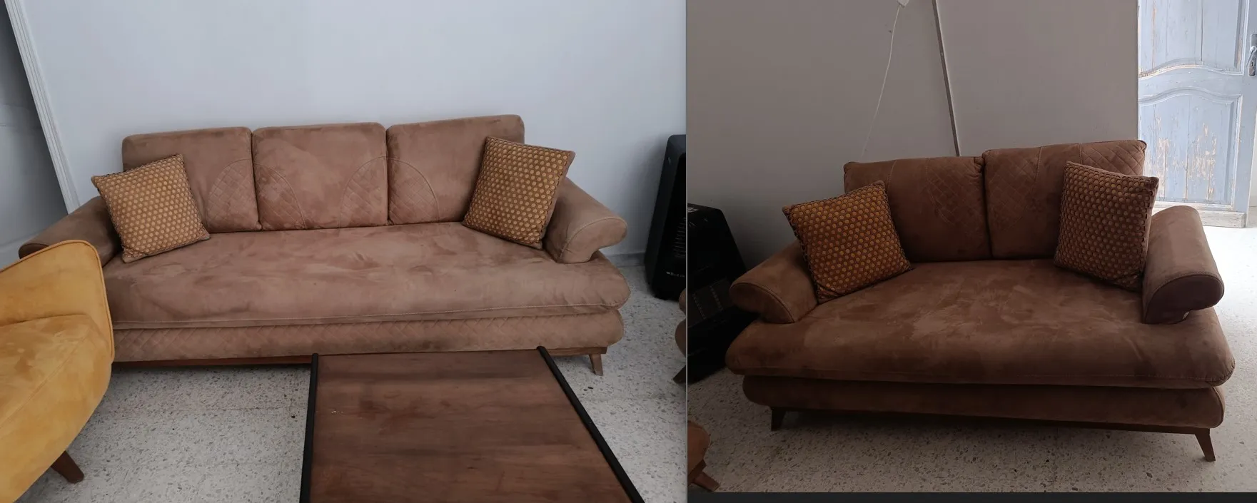 Chambre parentale + salon + lit + bureau + element