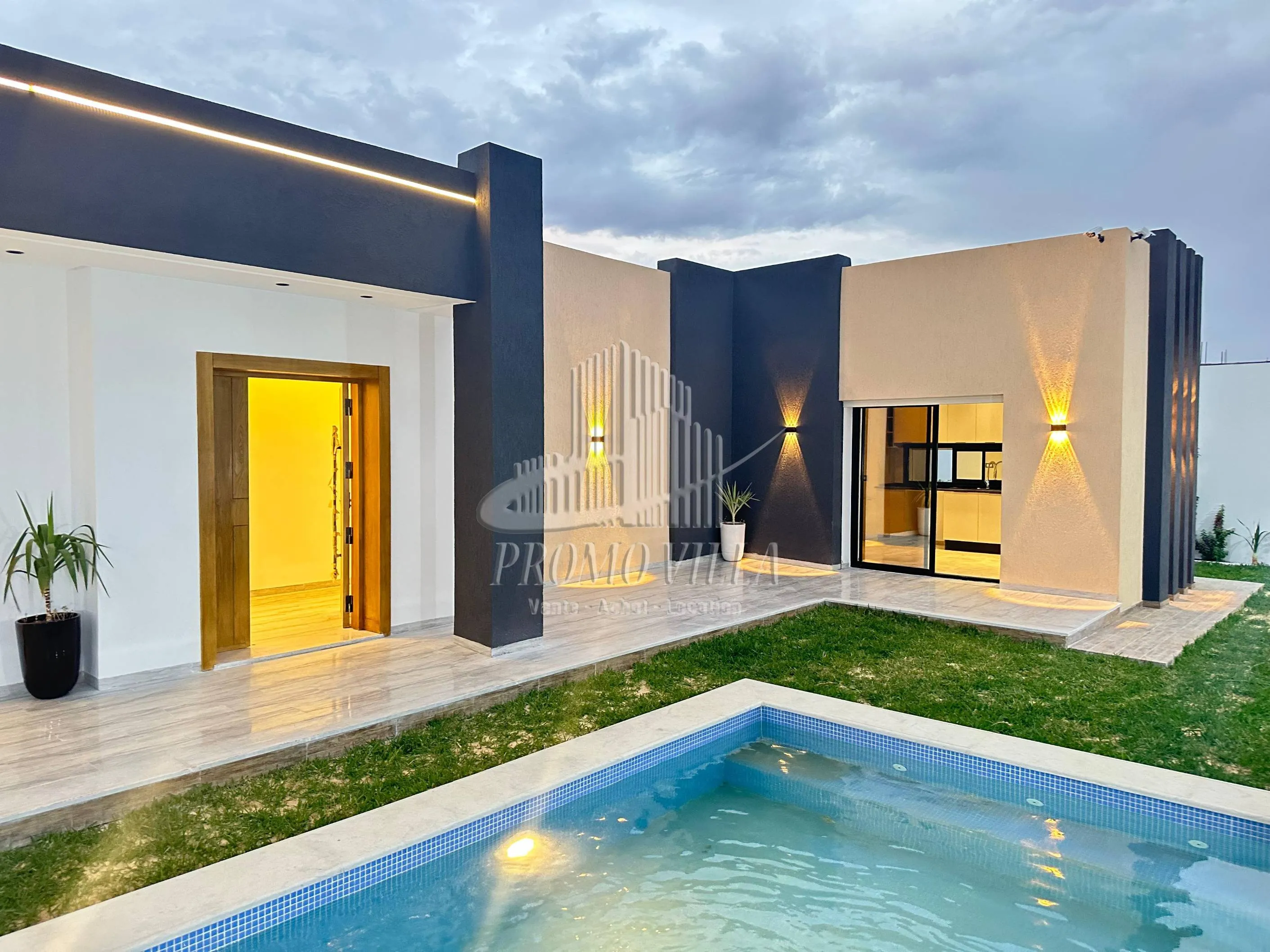 une charmante villa plein pieds avec piscine