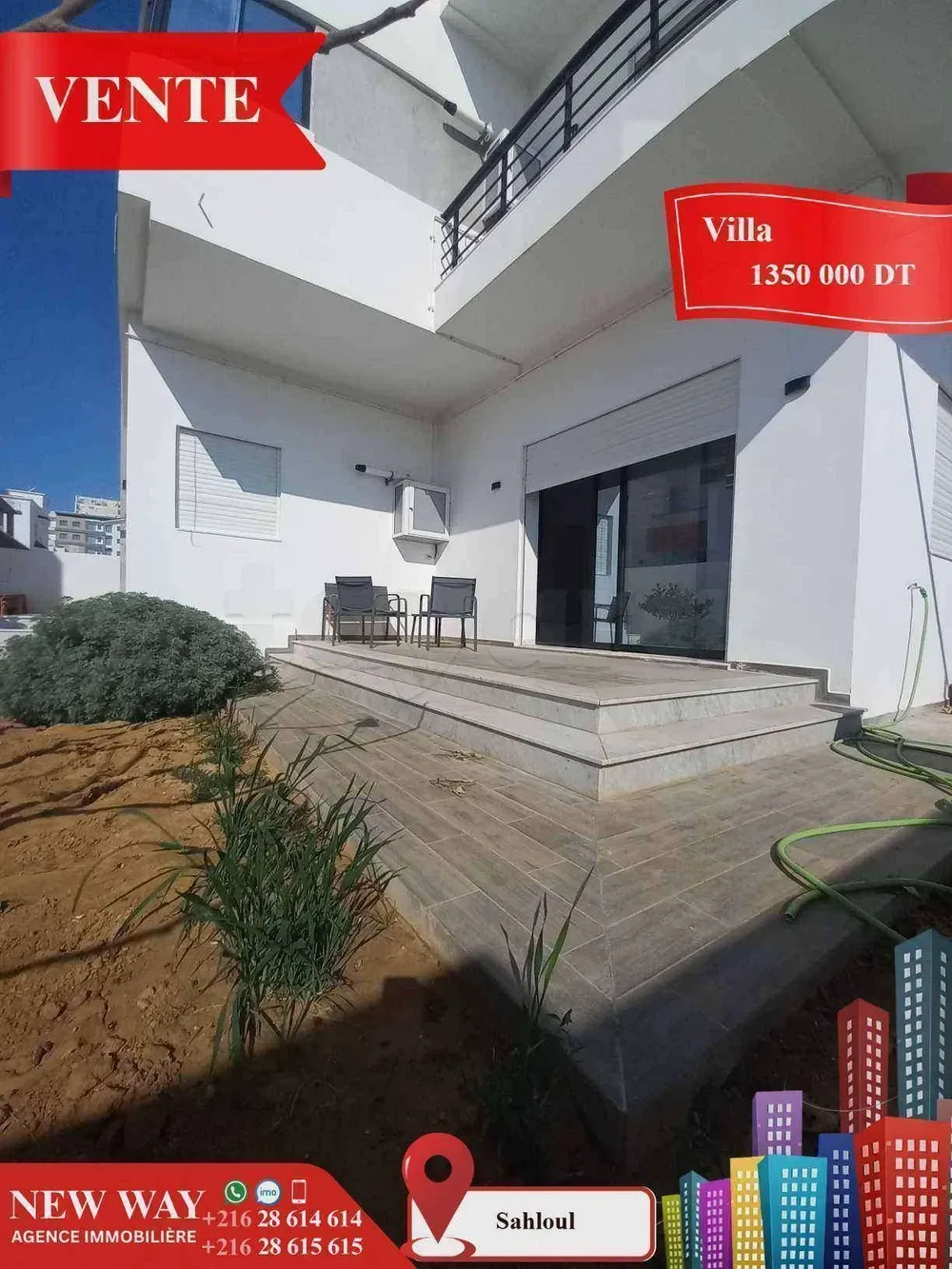 Villa de Charme Fait l'angle à Sahloul