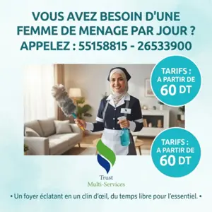FEMME DE MENAGE PAR JOUR A SAHLINE