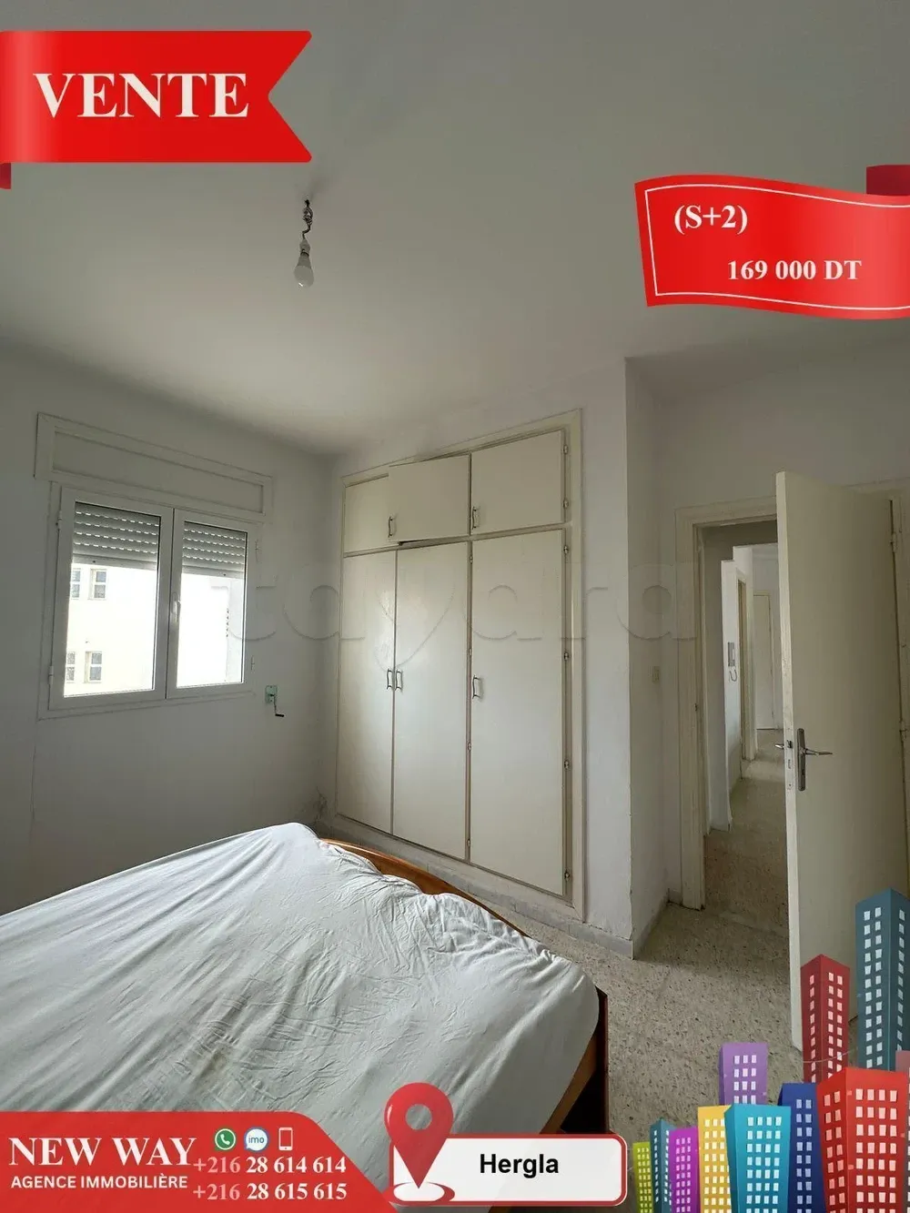 Appartement (S+2) à Hergla Lotissement AFH