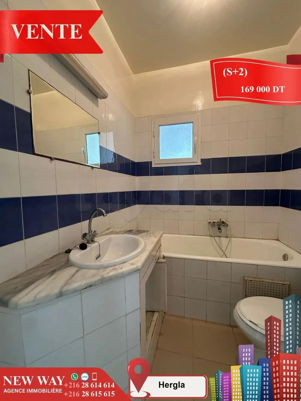 Appartement (S+2) à Hergla Lotissement AFH