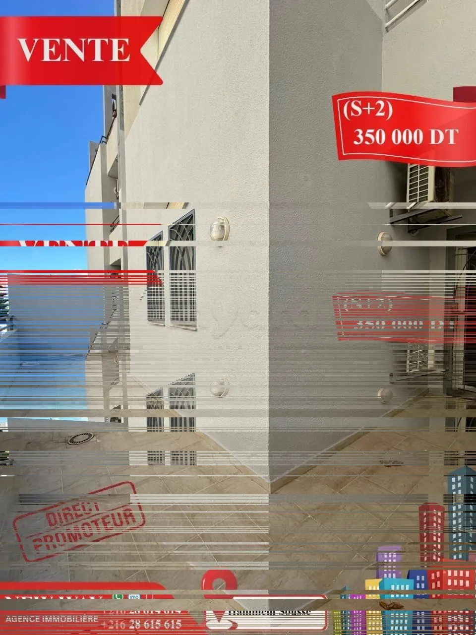 (S+2) Direct Promoteur à Hammem Sousse, Prés de la Mer