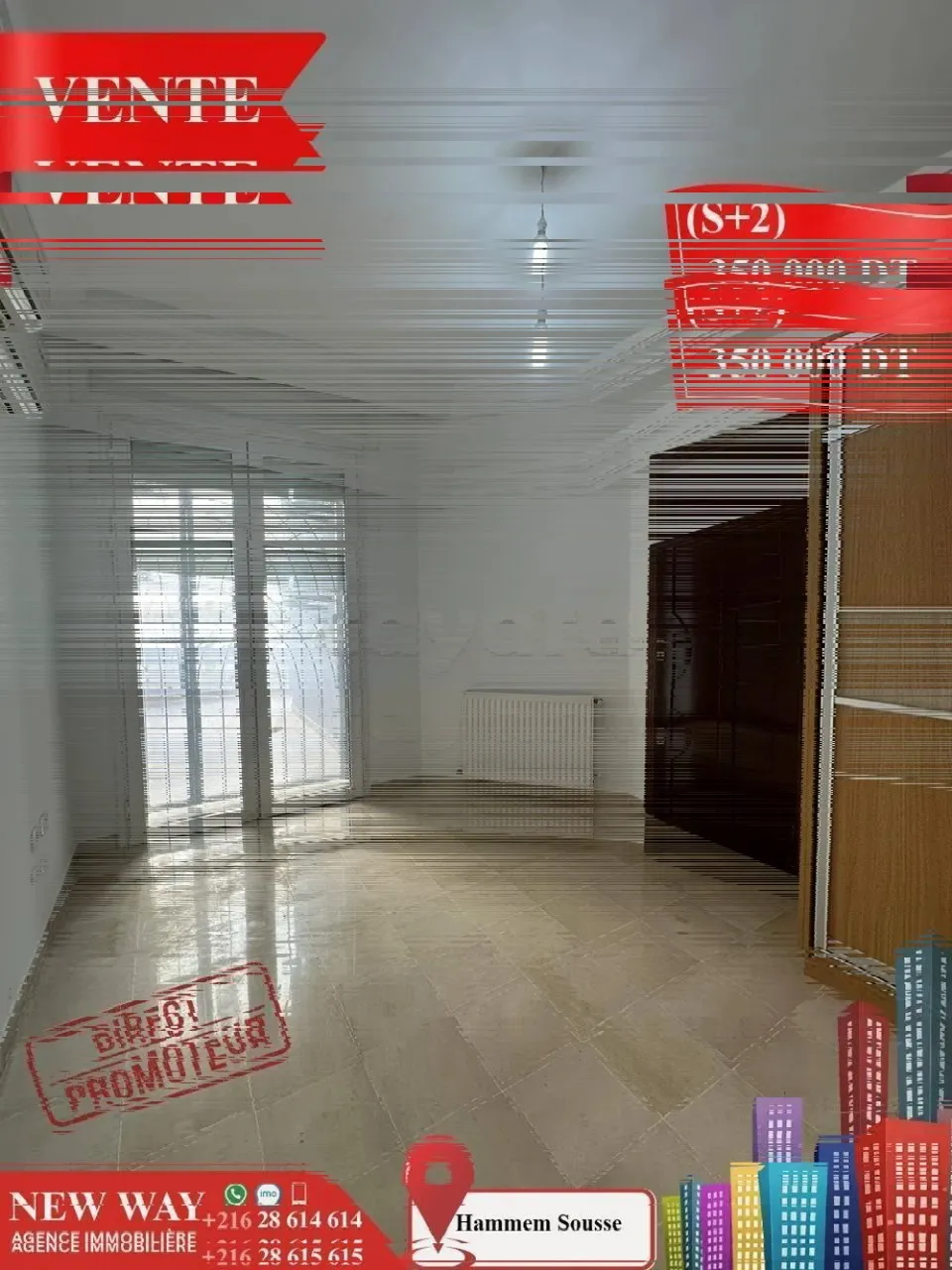 (S+2) Direct Promoteur à Hammem Sousse, Prés de la Mer
