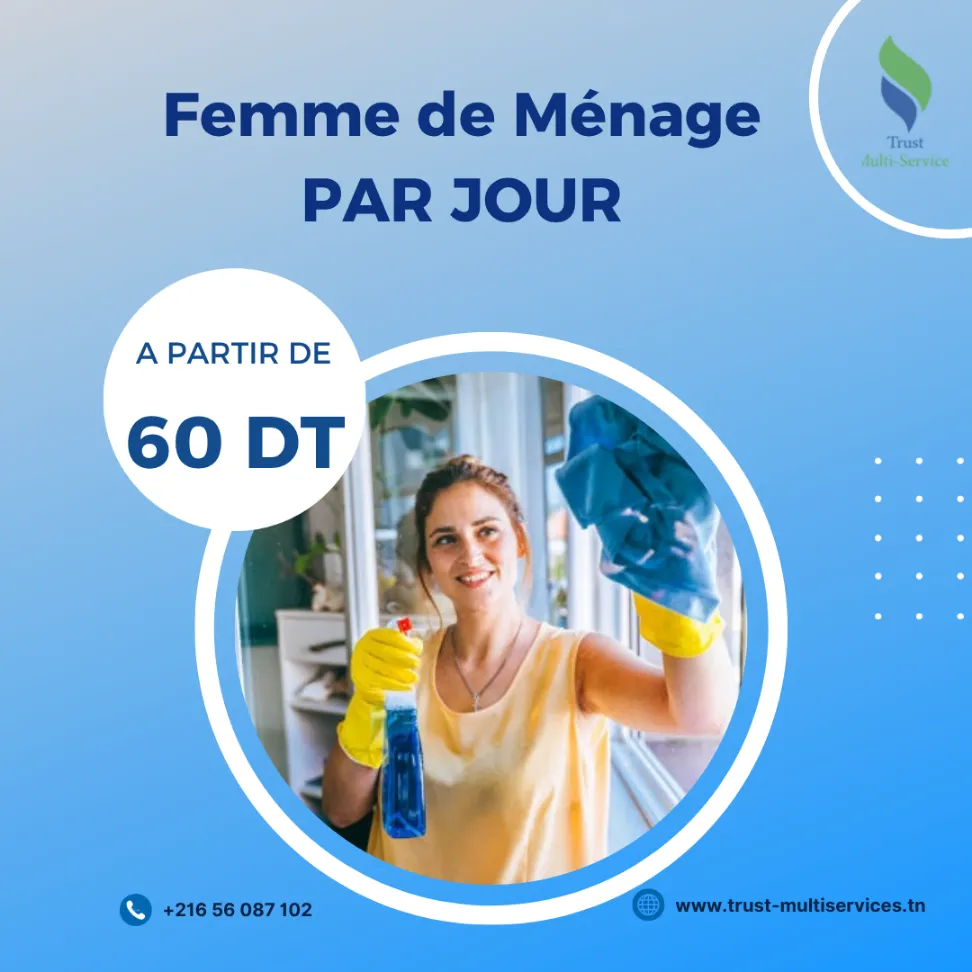 TROUVEZ LA MEILLEURE FEMME DE MENAGE PAR JOUR A
