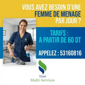 femme de menage par jour a borj louzir