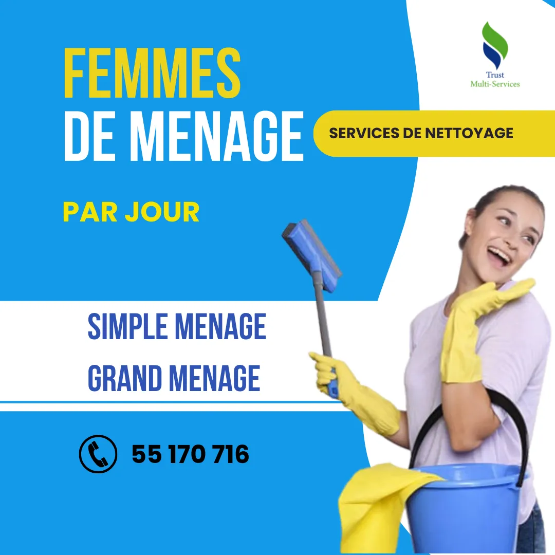 UNE FEMME DE MENAGE PAR JOUR A EL MOUROUJ