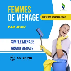 UNE FEMME DE MENAGE PAR JOUR A EL MOUROUJ
