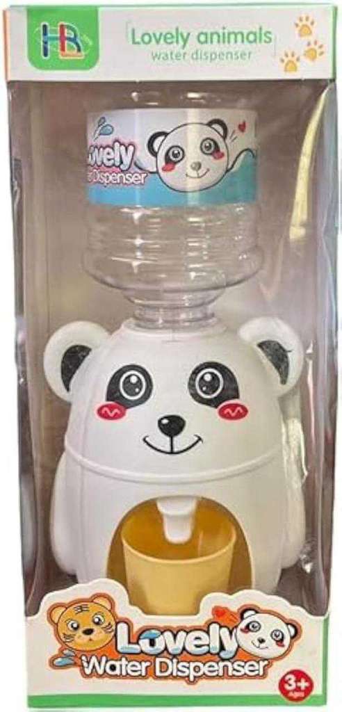 distributeur eau / jus / lait présente un design de panda mignon