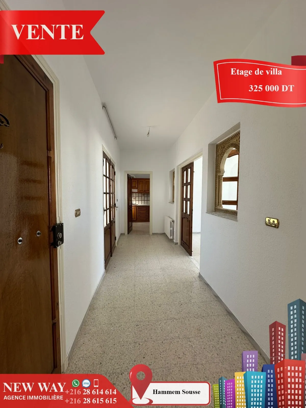 Etage de Villa avec une entrée indépendante à Hammem Sousse