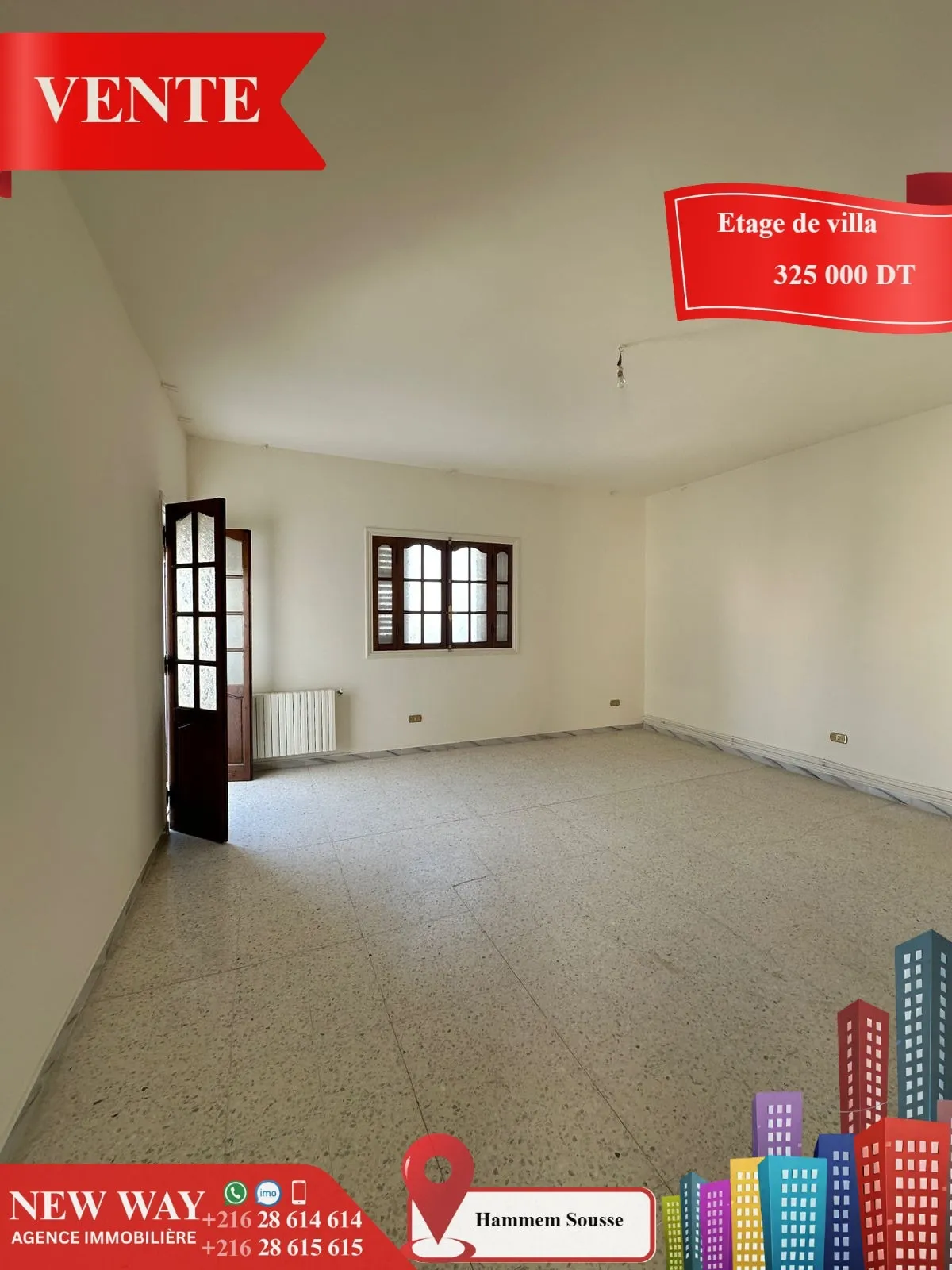 Etage de Villa avec une entrée indépendante à Hammem Sousse