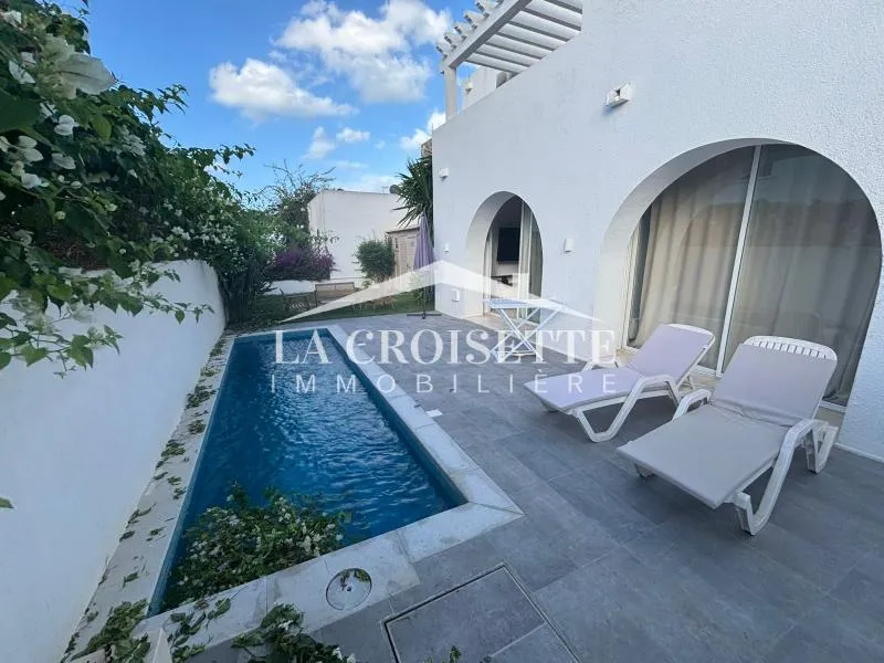Duplex s3 meublé avec piscine à Gammarth MDL0697