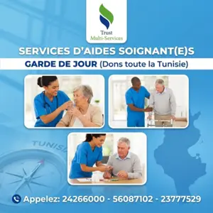 Besoin d'une aide-soignante pour Garde de Jour A Mahdia?