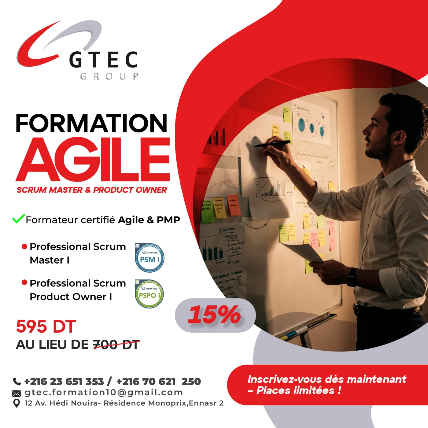 Formation Scrum Master(PSM1) Product Owner (PSPO1)