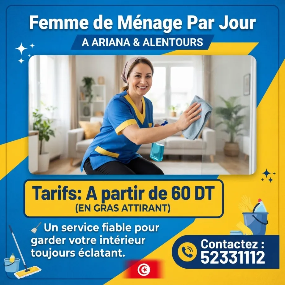 Femmes de menages par jour 