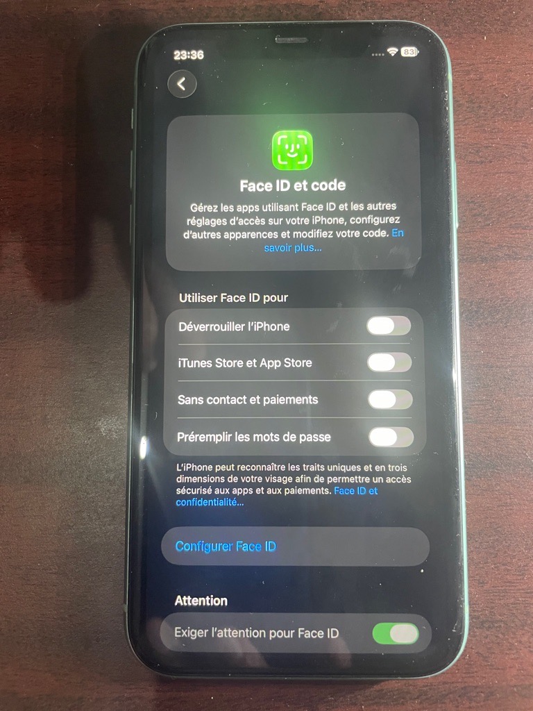 iphone 11 128GB importer jamais réparer