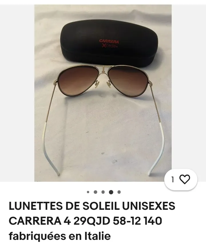 4 lunettes authentique importé 