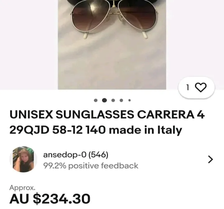 4 lunettes authentique importé 
