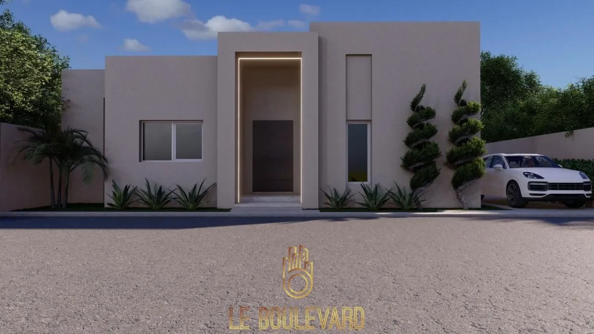 A vendre villa S+3 avec piscine à Monchar , Hammamet