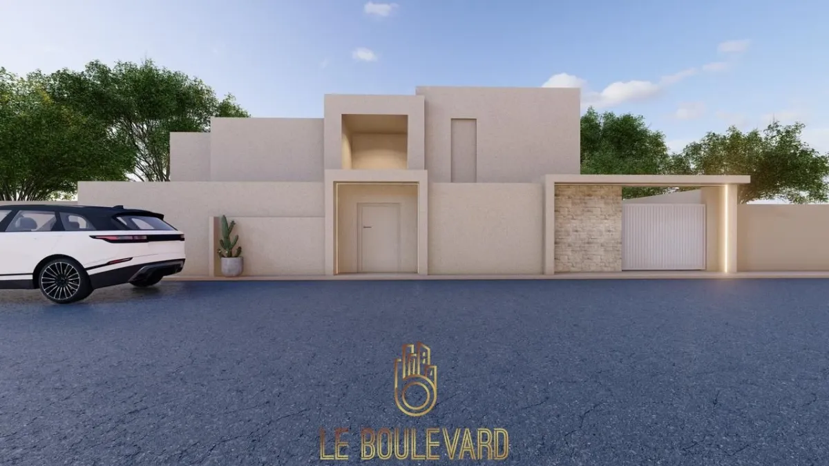 A vendre villa S+3 avec piscine à Monchar , Hammamet