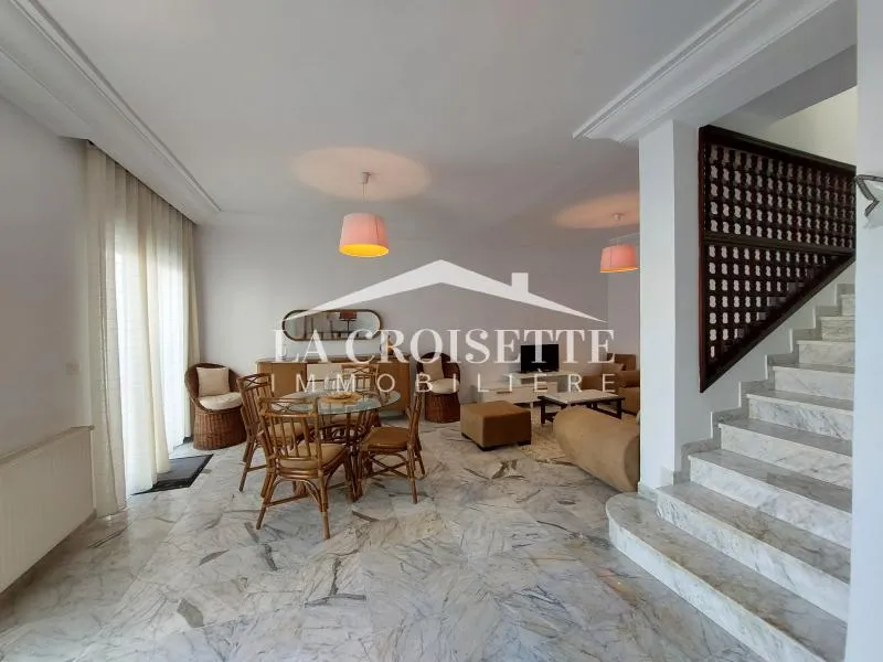 Duplex avec jardin S+4 meublé La Marsa ZDL0674