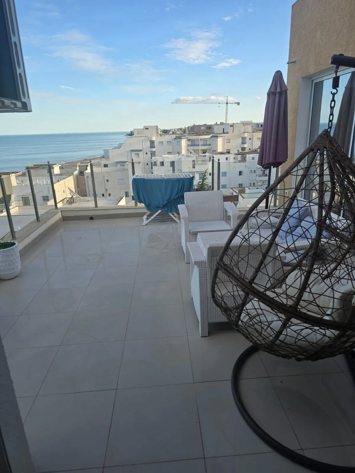  Penthouse : appartement  s+2 Chott Mariem, Sousse