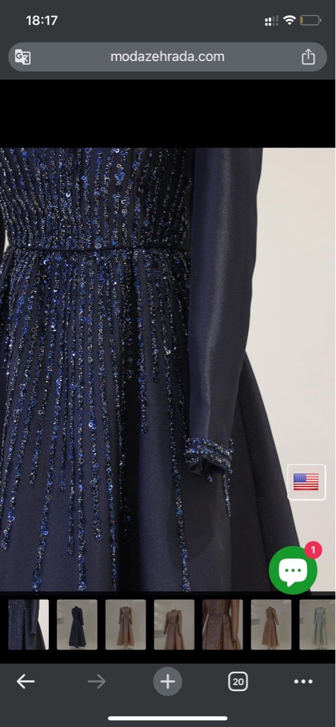 Robe soirée avec foulard 