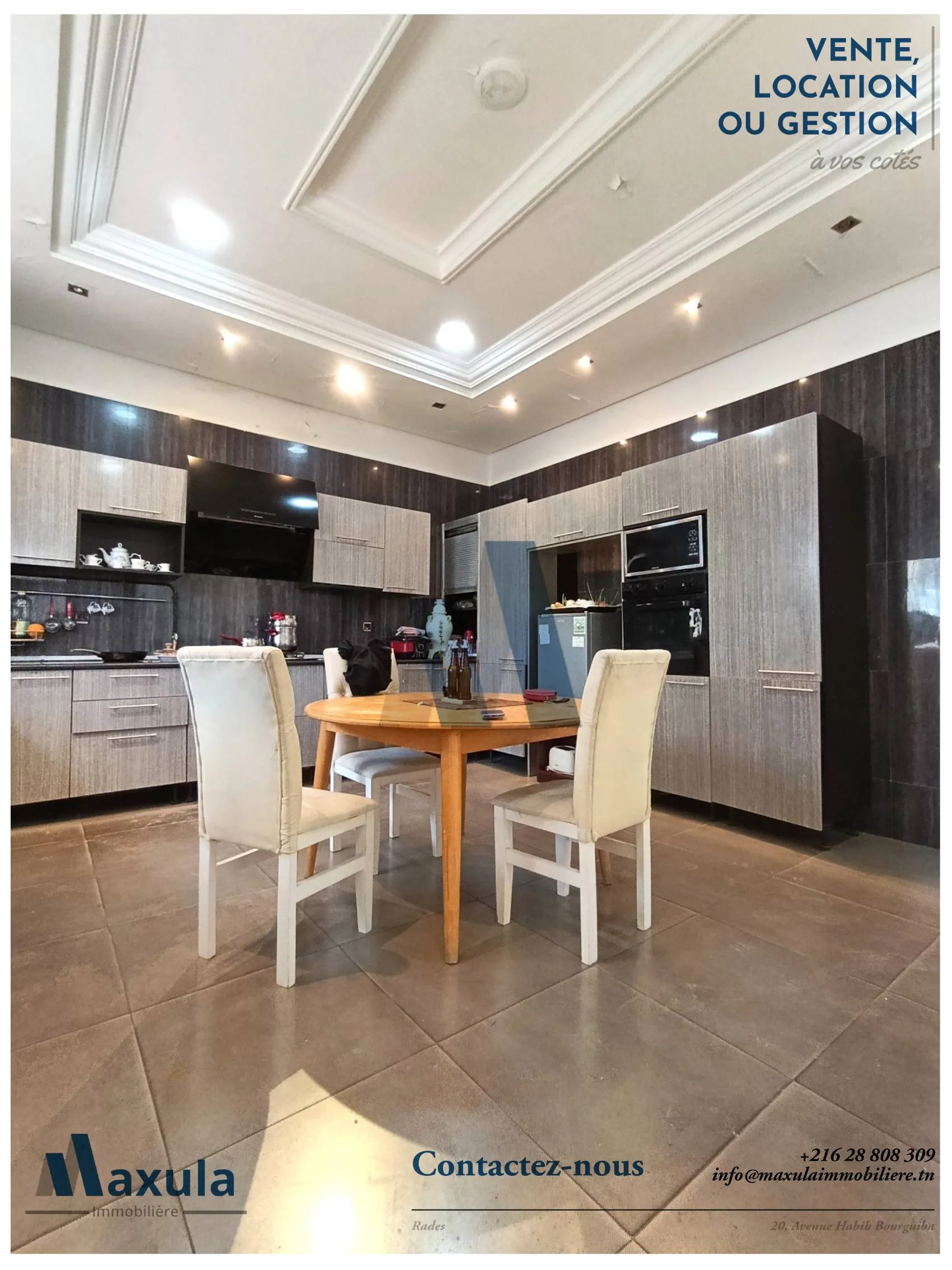 À VENDRE SPACIEUX DUPLEX S+4 À RADES MELIANE 2