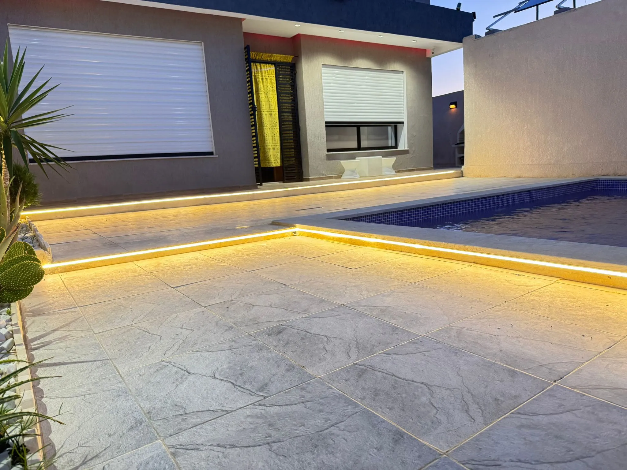 Une magnifique villa avec piscine