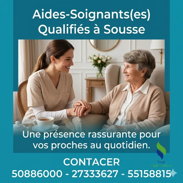  Besoin d'une aide-soignante à domicile A RIADH