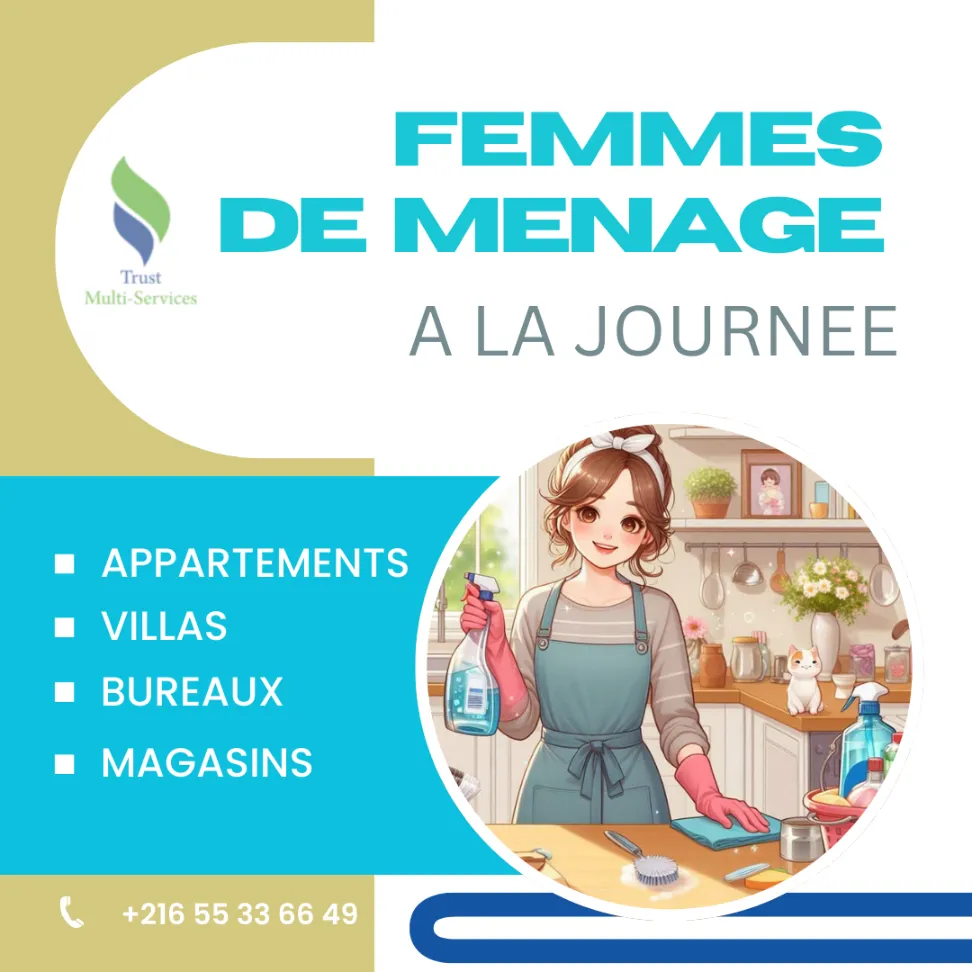 FEMME DE MENAGE PAR JOUR A LES BERGES DU LAC