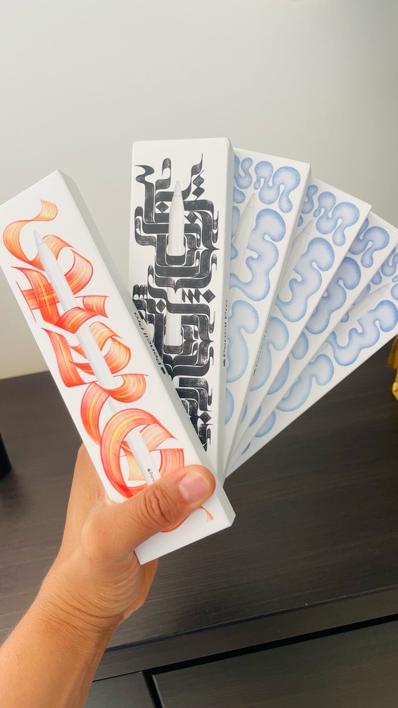 Apple pencil pro cacheté