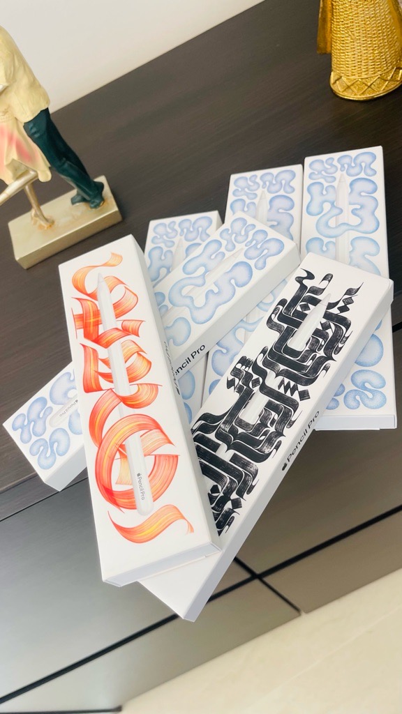 Apple pencil pro cacheté