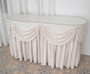 Élégante table console drapée 